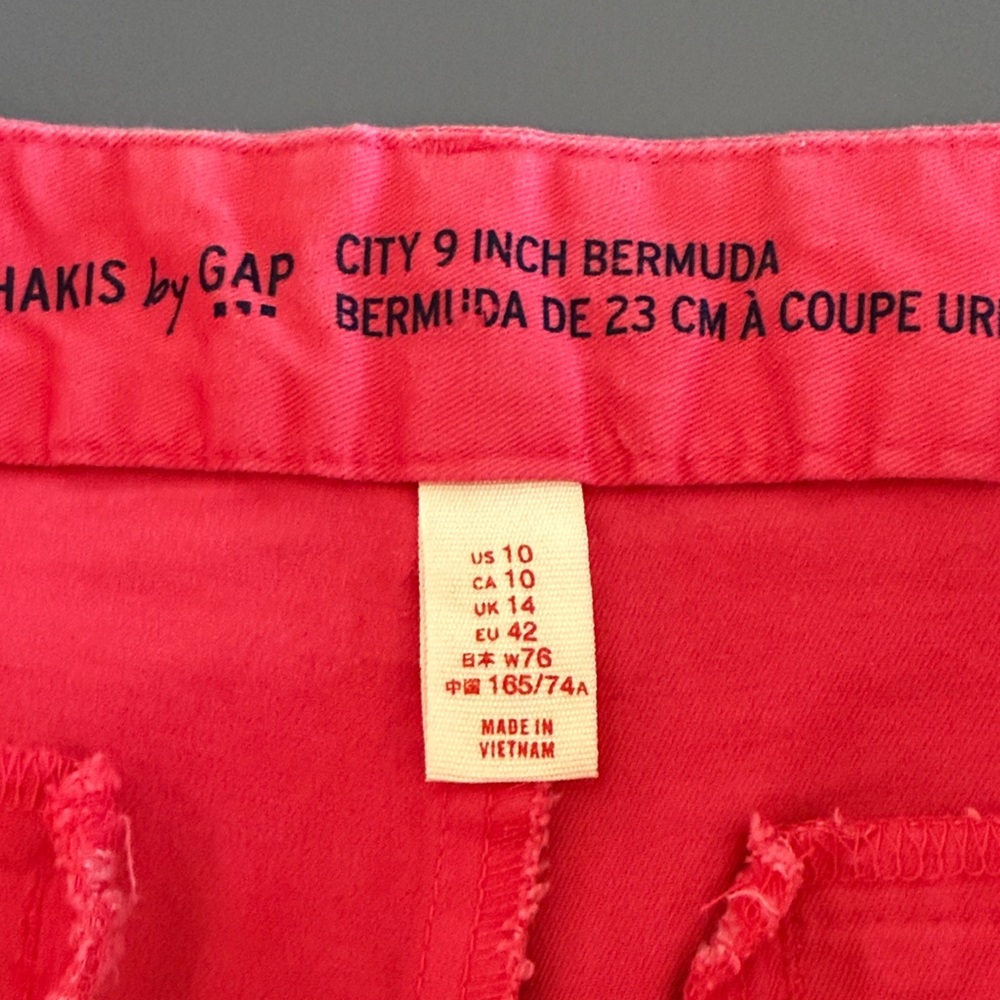 GAP Bright Pink Khaki Shorts - Picture 4 of 5